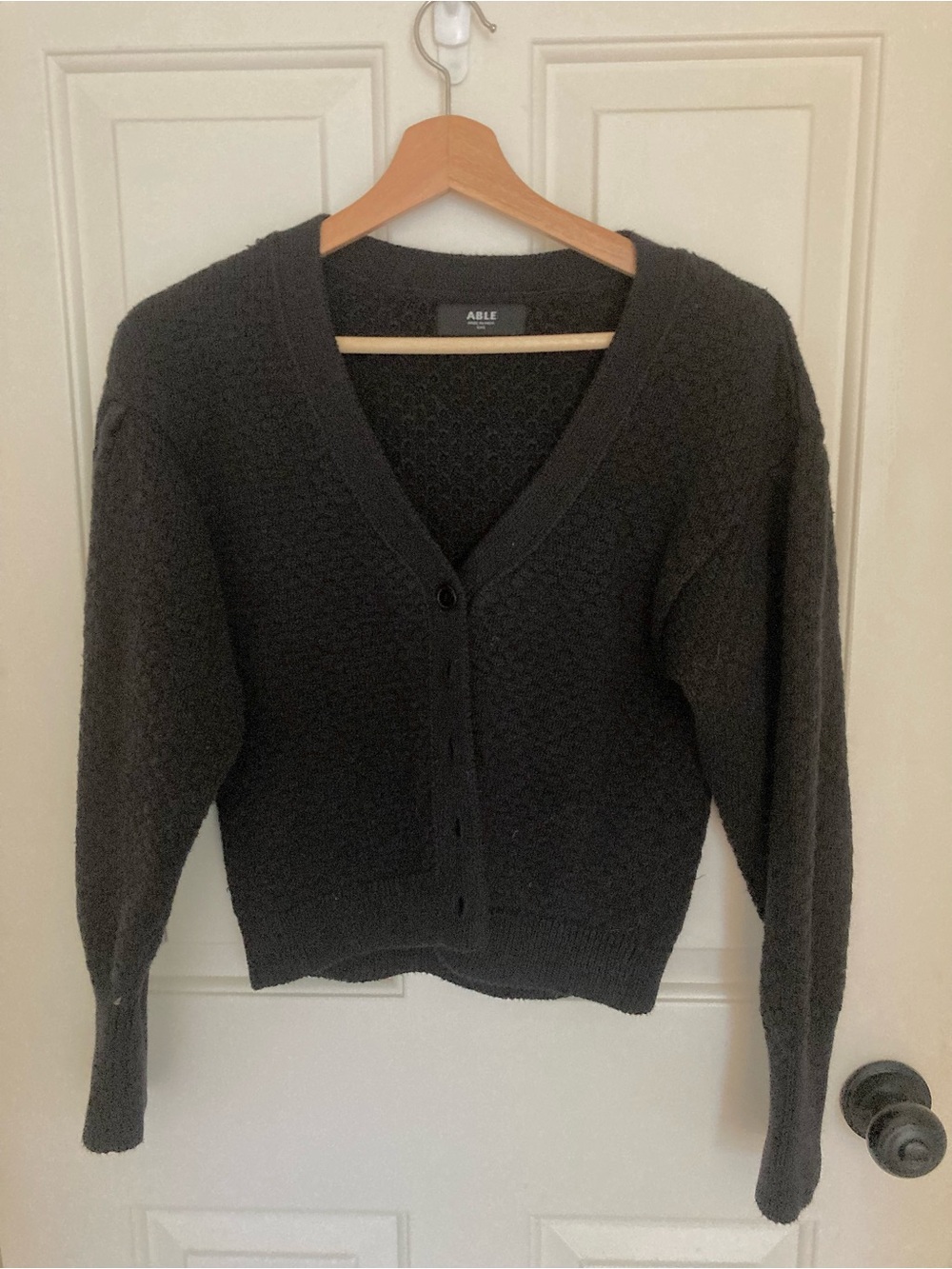 ABLE Mabel 100% organic cotton cardigan XXS